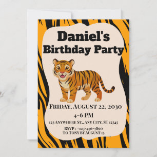 Invitation Rayure de Tigre