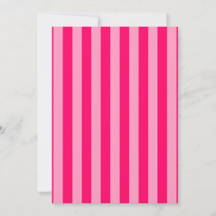 Invitation Rayure rose vierge girly