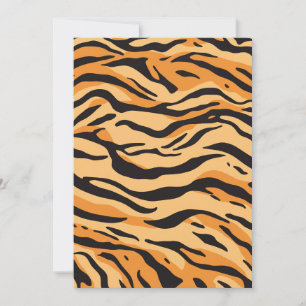 Invitation Rayures de tigre