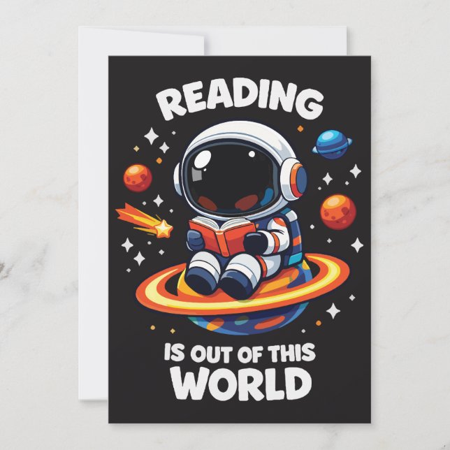 Invitation Reading is out of this world (Devant)