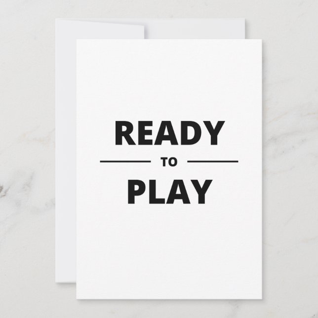 INVITATION READY TO PLAY (Devant)