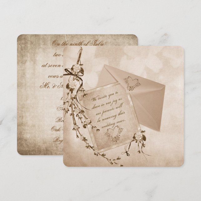 Invitation Réaffirmation Des Voeux (Devant / Derrière)