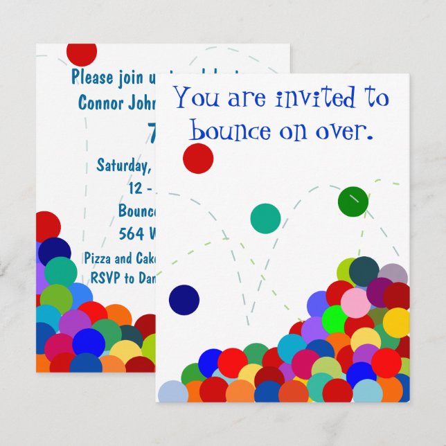 Invitation Rebondissement de l'invitation de partie (Devant / Derrière)