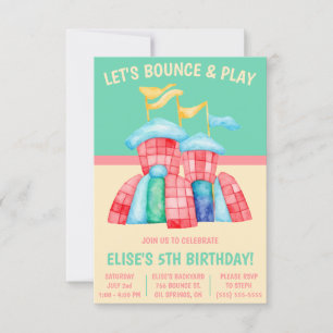 Invitation Rebondissons et jouons ! Fête d'anniversaire du ch