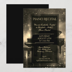 Invitation Récapitulatif piano avec aurores auriculaires