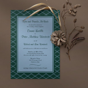 Invitation Réception Art déco Formelle Forêt uniquement Invit