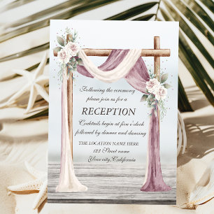 Invitation Réception Beach Arbor