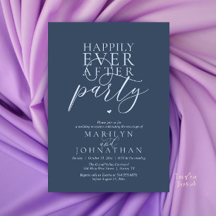Invitation Réception de fête moderne minimale pour un heureux