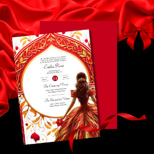 Invitation Réception de la cérémonie de tenue de la Quinceane