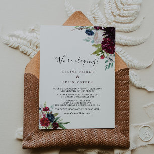Invitation Réception de la marine bourguignonne moderne Blush