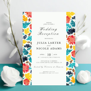 Invitation Réception de mariage aux tournesols à l'aquarelle