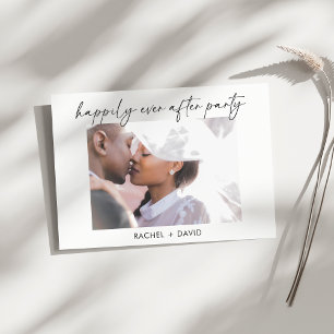 Invitation Réception de mariage avec séance photo de fuite él