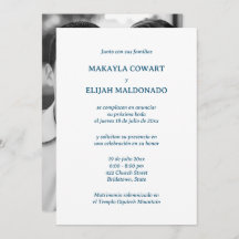 Réception de mariage bleu et blanc espagnol
