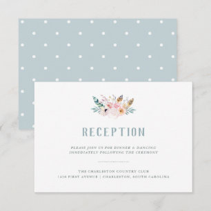 Invitation Réception de mariage bohème rustique
