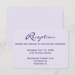 Invitation Réception de mariage Coeurs pourpres