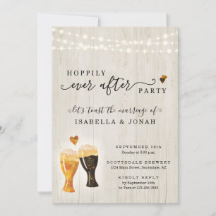 Invitation Réception de mariage de brasserie seulement Invita