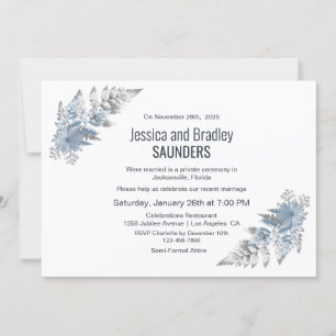Invitation Réception De Mariage De Ferme Argent