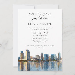 Invitation Réception de mariage de fugue à San Diego