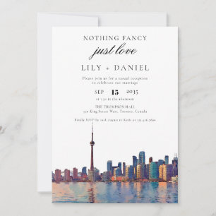 Invitation Réception de mariage de fugue à Toronto