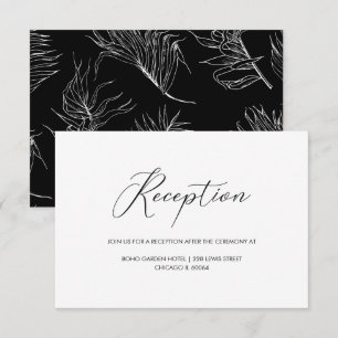 Invitation Réception De Mariage De Script À La Main Chic