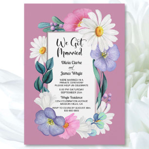 Invitation Réception De Mariage Floral Spring