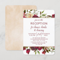 Réception de mariage florale hivernale de Mistleto