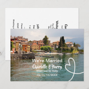 Invitation Réception De Mariage Marié En Italie