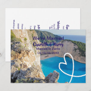 Invitation Réception De Mariage Mariée À Zante