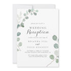 Réception de mariage minimaliste Eucalyptus verdur