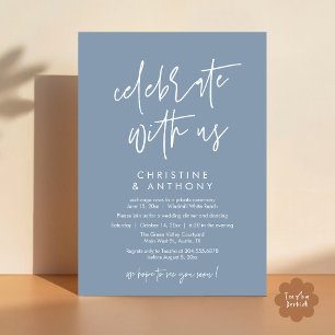 Invitation Réception de mariage minimaliste moderne