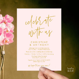 Invitation Réception de mariage minimaliste moderne