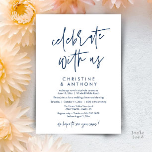 Invitation Réception de mariage minimaliste moderne