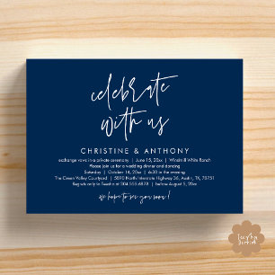 Invitation Réception de mariage minimaliste moderne