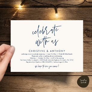 Invitation Réception de mariage minimaliste moderne