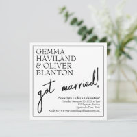 Réception de mariage moderne simple et bordée