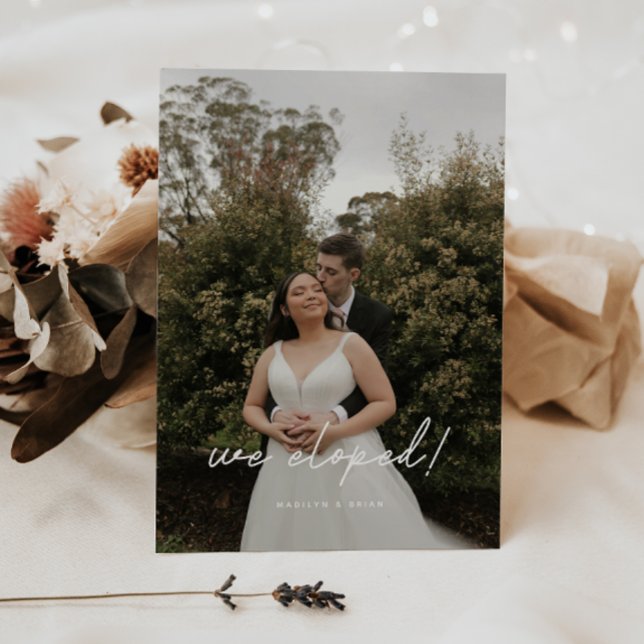 Invitation Réception De Mariage "Nous Avons Été" Photo Modern (Créateur téléchargé)