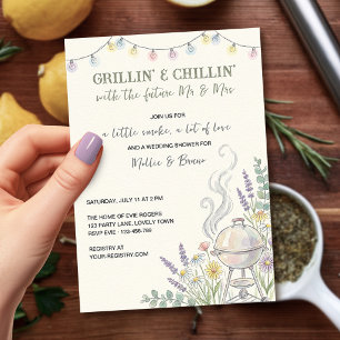 Invitation Réception de mariage pour couples Grillin Chillin