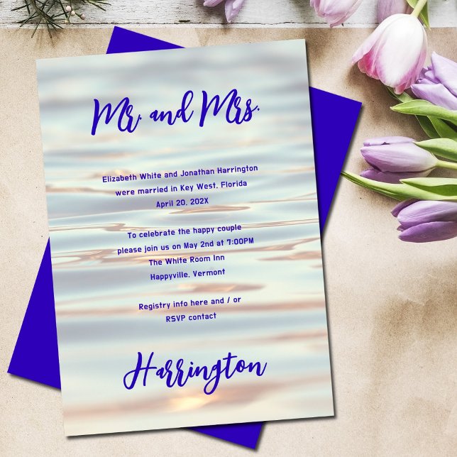 Invitation Réception de mariage privé uniquement sur fond d'e (Créateur téléchargé)