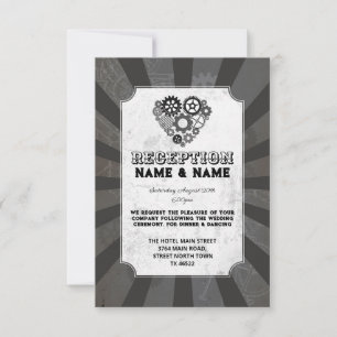 Invitation Réception de mariage Steampunk Mariage Steampunk