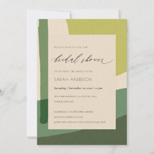 INVITATION RECEPTION DE MARIÉE ARTISTIQUE ABSTRAITE MODERNE V