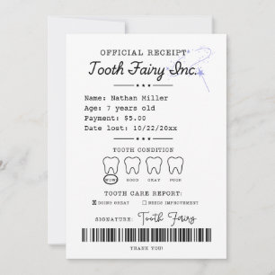 Invitation Réception des dents de lait imprimable