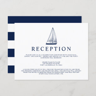Invitation Réception En Voilier De Style Nautique