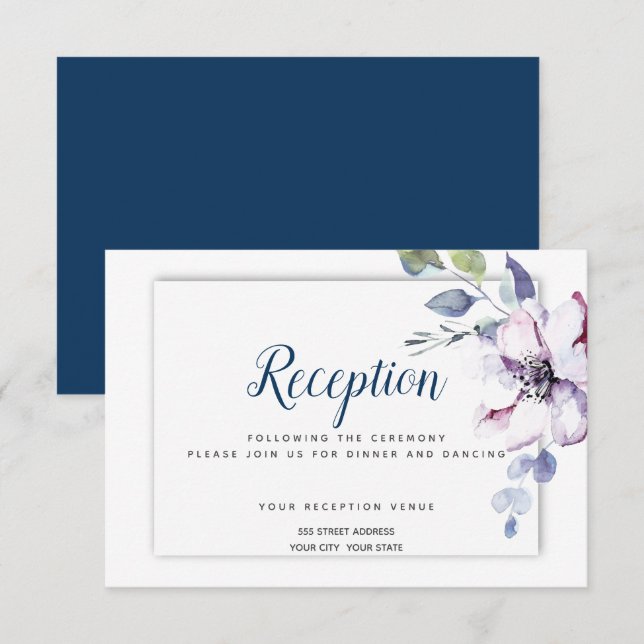 Invitation Réception | La verdure des pomme bouchée (Devant / Derrière)