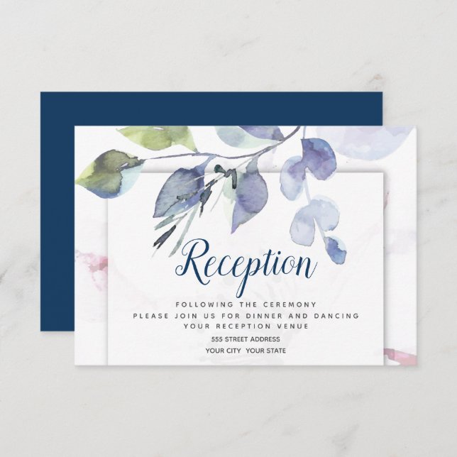 Invitation Réception | La verdure des pomme bouchée (Devant / Derrière)