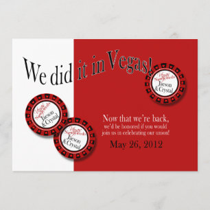 Invitation Réception Las Vegas DEMANDEZ-MOI 2 mettez votre no