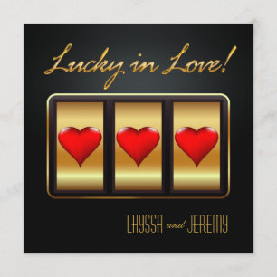 Invitation Réception Las Vegas Lucky in Love