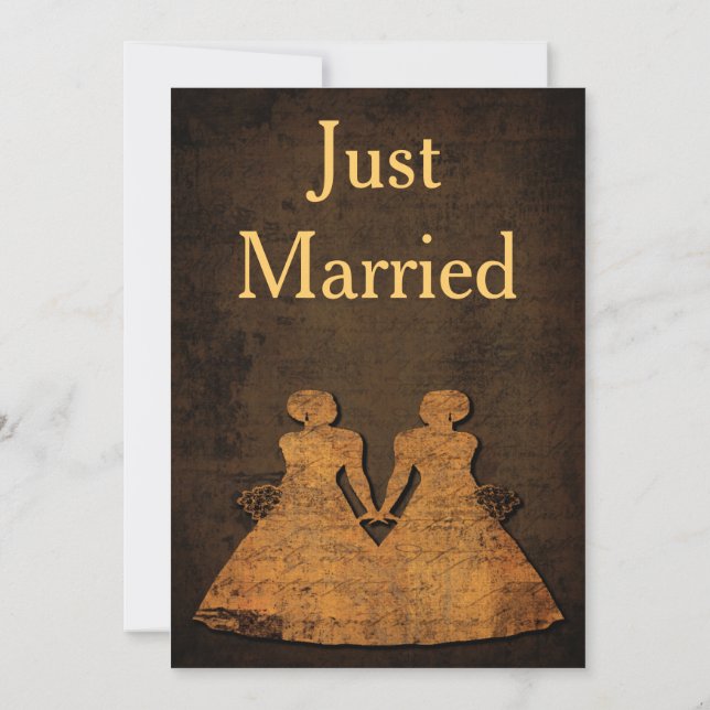 Invitation Réception légendaire de mariage gay (Dos)