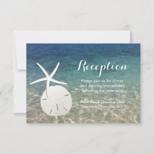 Invitation Réception-Mariage sur la Plage Étoile de Mer & Dol