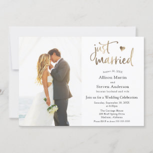 Invitation Réception Mariée