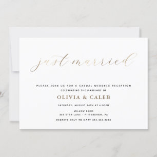 Invitation Réception Mariée